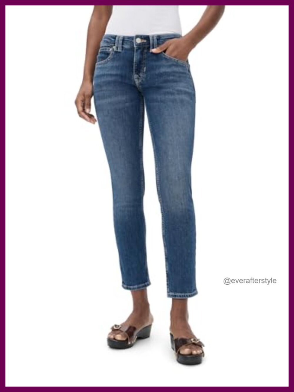 Free People Oracle Low Rise Slim Straight Jeans Mid Rise Rigid Denim